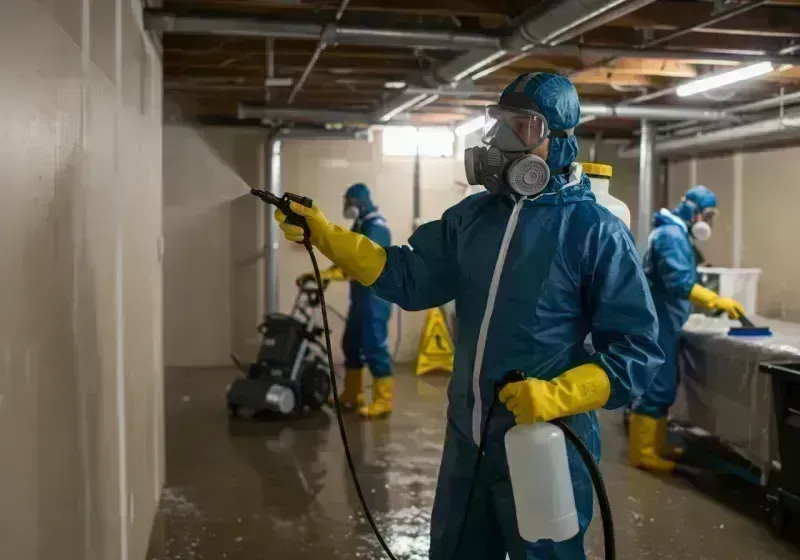 Basement Sanitization and Antimicrobial Treatment process in Jefferson County, IL